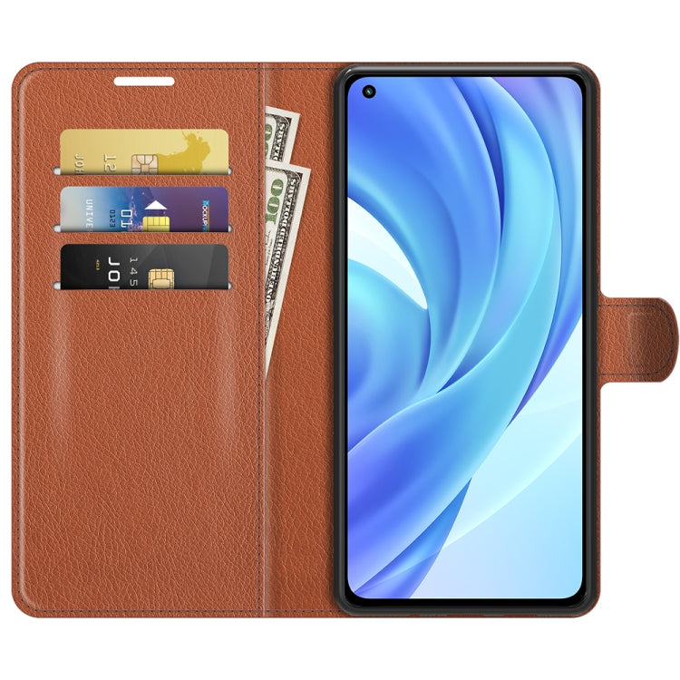 For Xiaomi Mi 11 Lite Litchi Texture Horizontal Flip Protective Case with Holder & Card Slots & Wallet