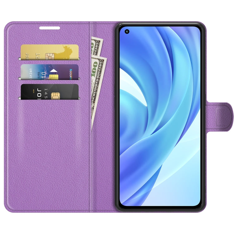 For Xiaomi Mi 11 Lite Litchi Texture Horizontal Flip Protective Case with Holder & Card Slots & Wallet