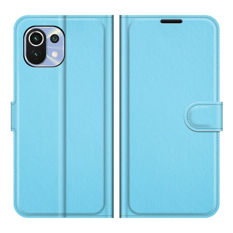 For Xiaomi Mi 11 Lite Litchi Texture Horizontal Flip Protective Case with Holder & Card Slots & Wallet