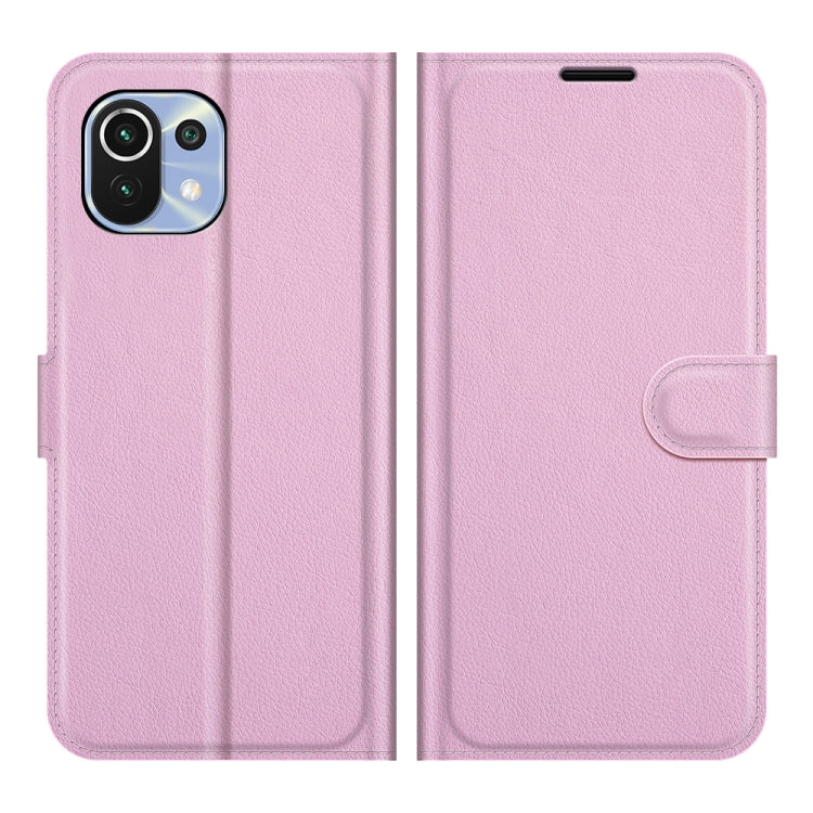 For Xiaomi Mi 11 Lite Litchi Texture Horizontal Flip Protective Case with Holder & Card Slots & Wallet