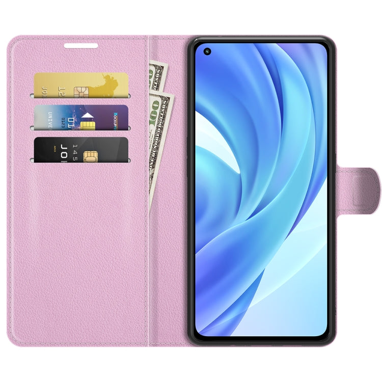 For Xiaomi Mi 11 Lite Litchi Texture Horizontal Flip Protective Case with Holder & Card Slots & Wallet
