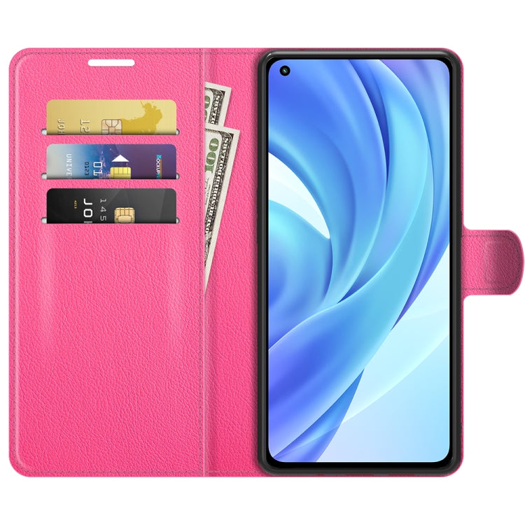 For Xiaomi Mi 11 Lite Litchi Texture Horizontal Flip Protective Case with Holder & Card Slots & Wallet