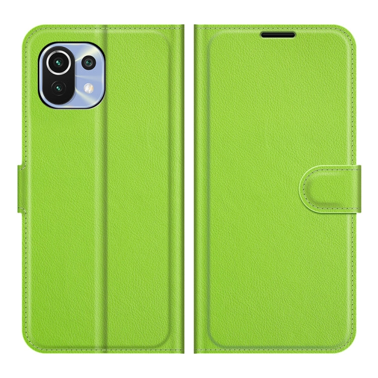 For Xiaomi Mi 11 Lite Litchi Texture Horizontal Flip Protective Case with Holder & Card Slots & Wallet