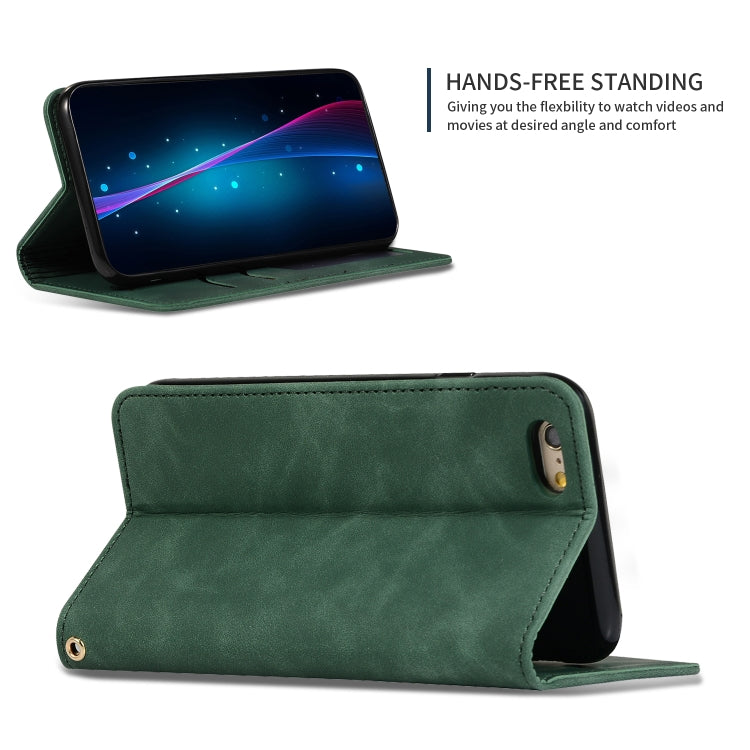 Retro Skin Feel Business Magnetic Horizontal Flip Leather Case for iPhone 6S & 6