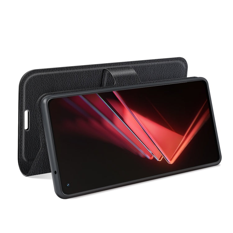 For OPPO K9 Litchi Texture Horizontal Flip Protective Case with Holder & Card Slots & Wallet