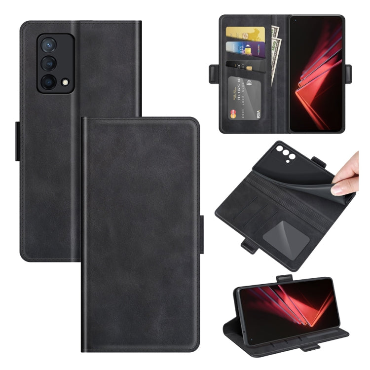 For OPPO K9 Dual-side Magnetic Buckle Horizontal Flip Leather Case with Holder & Card Slots & Wallet