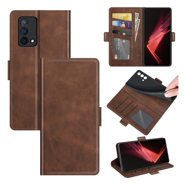 For OPPO K9 Dual-side Magnetic Buckle Horizontal Flip Leather Case with Holder & Card Slots & Wallet