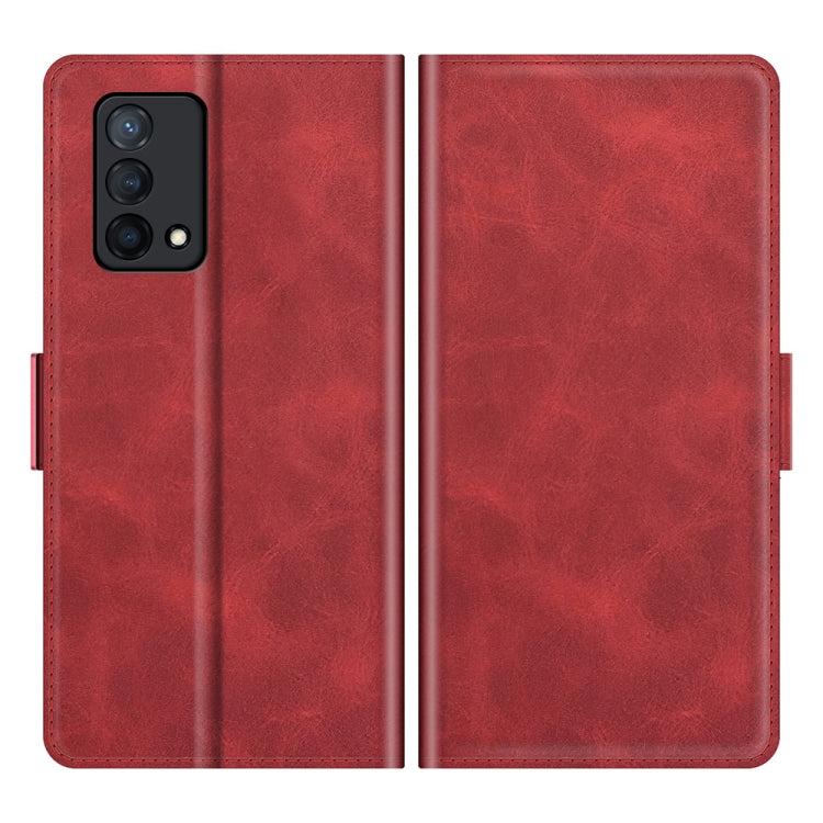 For OPPO K9 Dual-side Magnetic Buckle Horizontal Flip Leather Case with Holder & Card Slots & Wallet