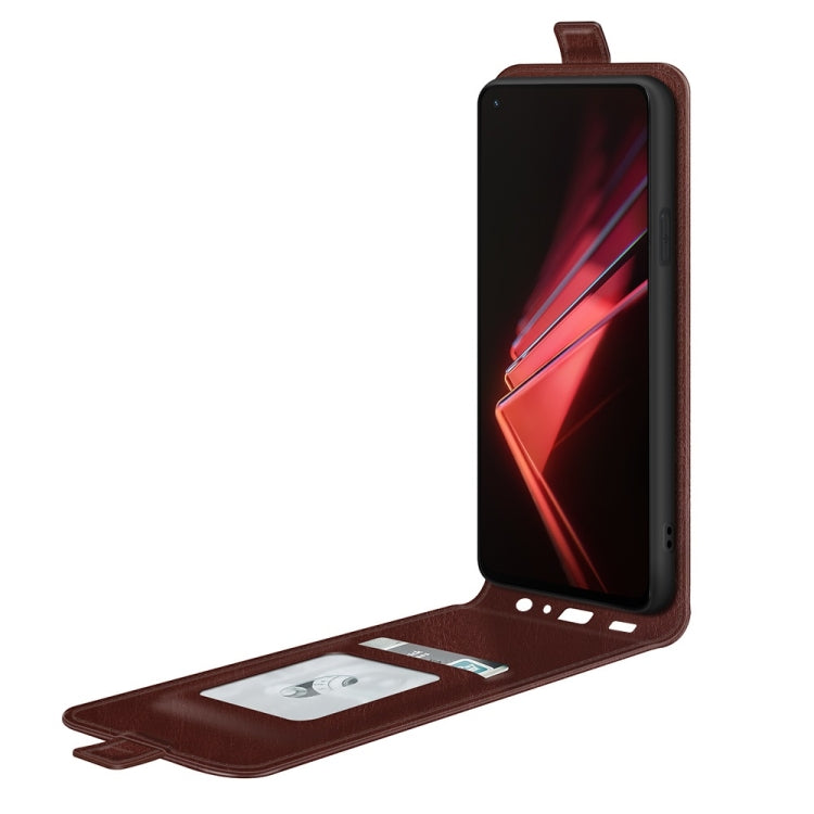 For OPPO K9 R64 Texture Single Vertical Flip Leather Protective Case with Card Slots & Photo Frame