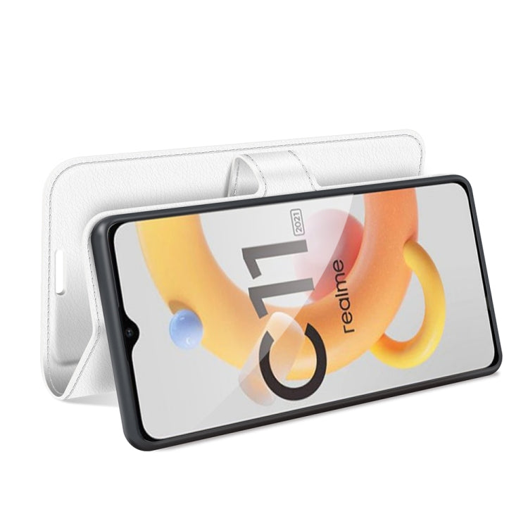 For OPPO Realme C11 2021 Litchi Texture Horizontal Flip Protective Case with Holder & Card Slots & Wallet