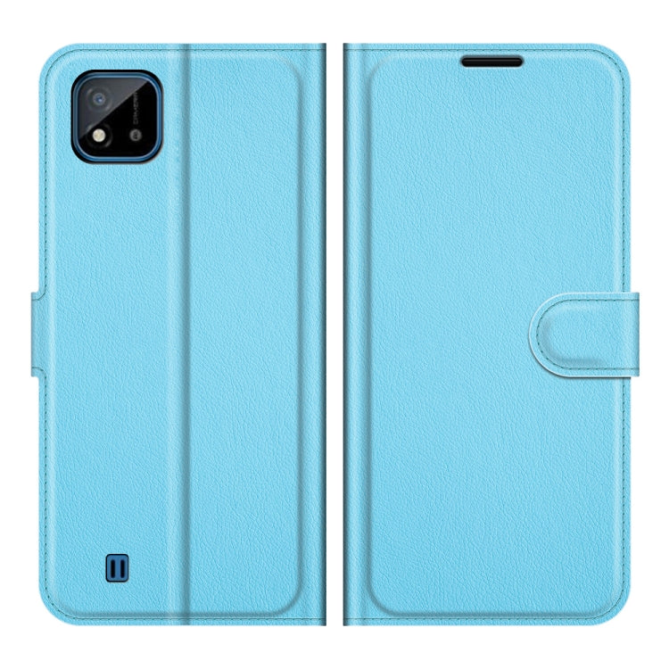 For OPPO Realme C11 2021 Litchi Texture Horizontal Flip Protective Case with Holder & Card Slots & Wallet