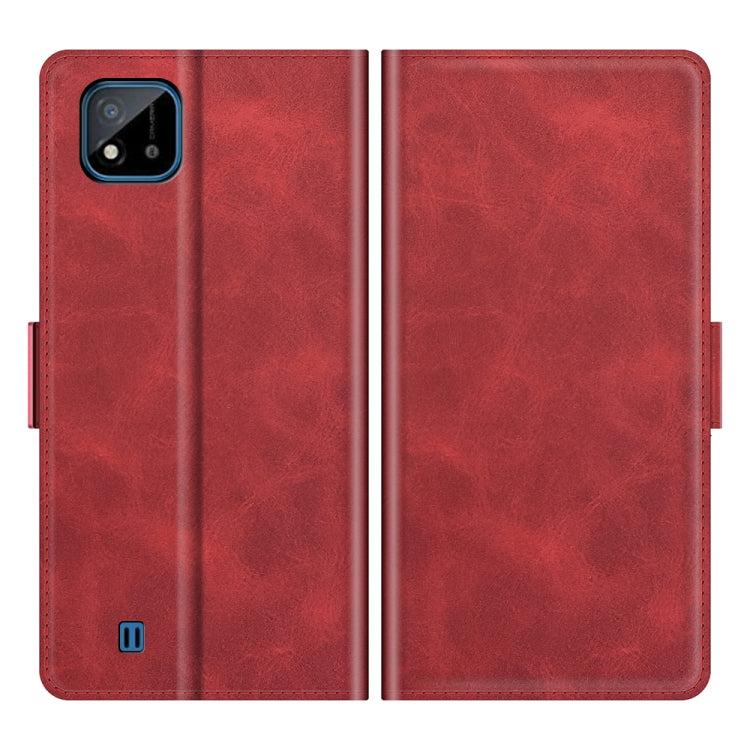 For OPPO Realme C11 2021 Dual-side Magnetic Buckle Horizontal Flip Leather Case with Holder & Card Slots & Wallet