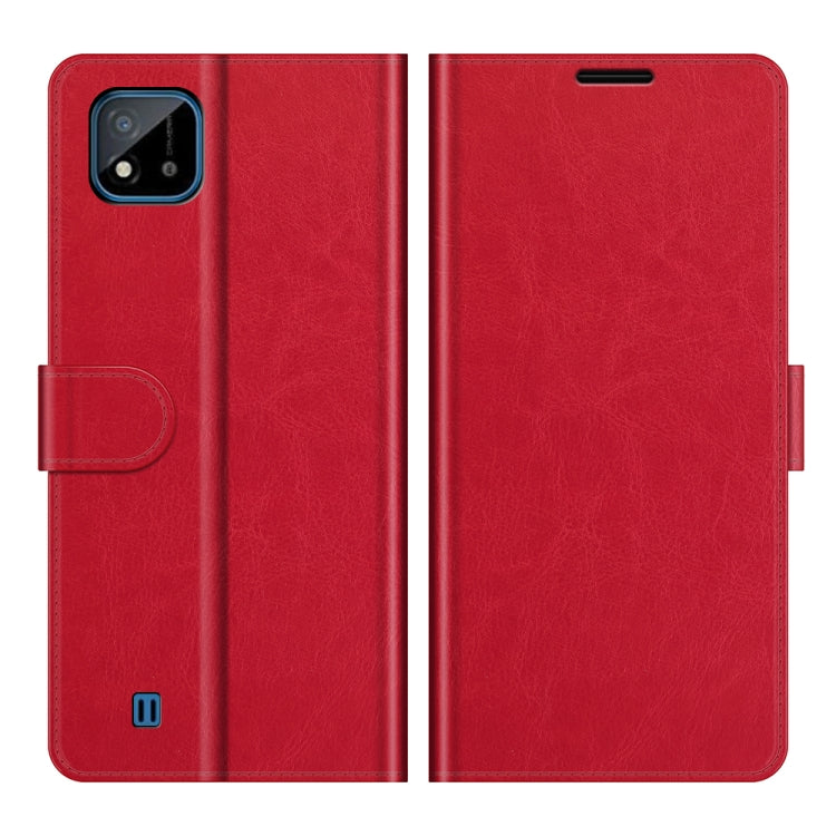 For OPPO Realme C11 2021 R64 Texture Single Horizontal Flip Protective Case with Holder & Card Slots & Wallet& Photo Frame