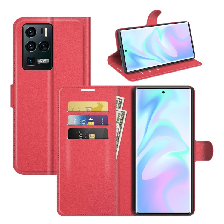 For ZTE Axon 30 Ultra 5G Litchi Texture Horizontal Flip Protective Case with Holder & Card Slots & Wallet