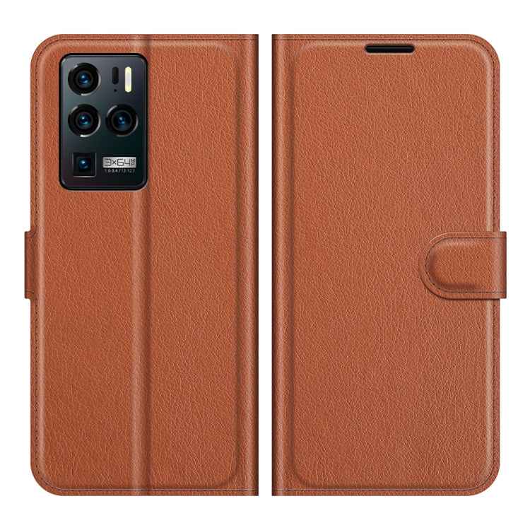 For ZTE Axon 30 Ultra 5G Litchi Texture Horizontal Flip Protective Case with Holder & Card Slots & Wallet