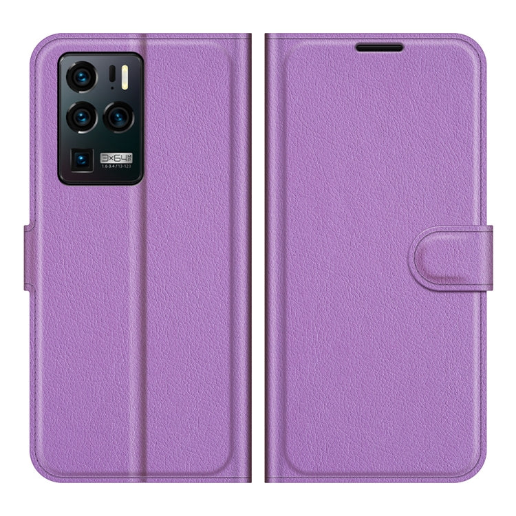 For ZTE Axon 30 Ultra 5G Litchi Texture Horizontal Flip Protective Case with Holder & Card Slots & Wallet