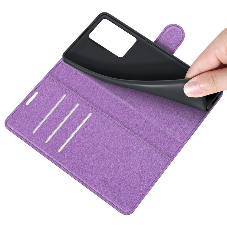 For ZTE Axon 30 Ultra 5G Litchi Texture Horizontal Flip Protective Case with Holder & Card Slots & Wallet