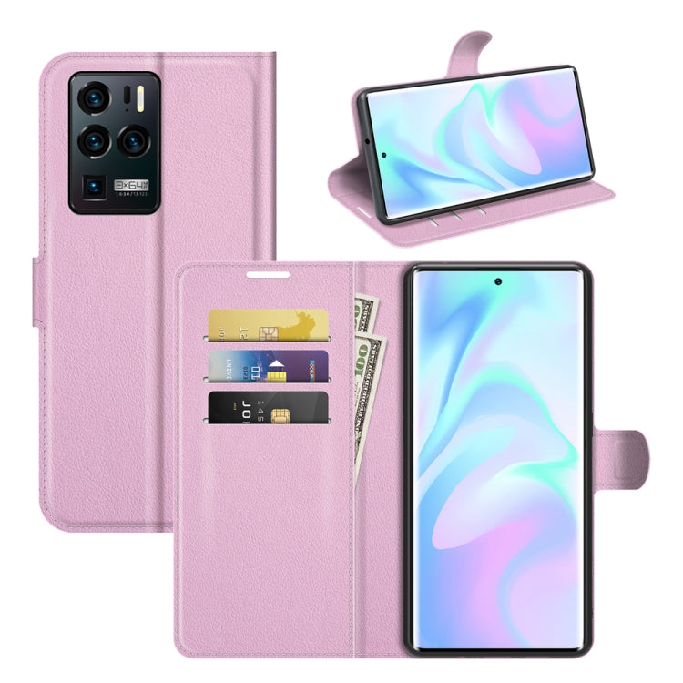 For ZTE Axon 30 Ultra 5G Litchi Texture Horizontal Flip Protective Case with Holder & Card Slots & Wallet
