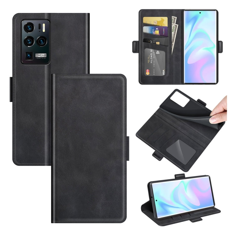 For ZTE Axon 30 Ultra 5G Dual-side Magnetic Buckle Horizontal Flip Leather Case with Holder & Card Slots & Wallet