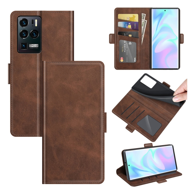 For ZTE Axon 30 Ultra 5G Dual-side Magnetic Buckle Horizontal Flip Leather Case with Holder & Card Slots & Wallet