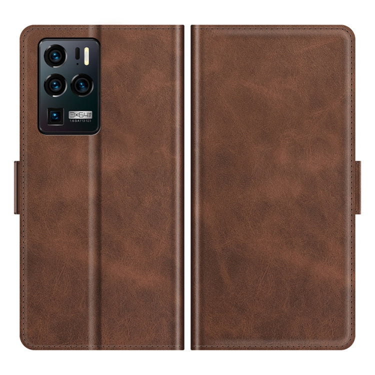 For ZTE Axon 30 Ultra 5G Dual-side Magnetic Buckle Horizontal Flip Leather Case with Holder & Card Slots & Wallet