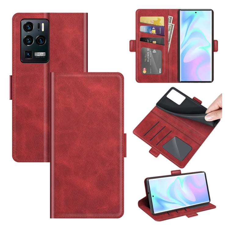 For ZTE Axon 30 Ultra 5G Dual-side Magnetic Buckle Horizontal Flip Leather Case with Holder & Card Slots & Wallet