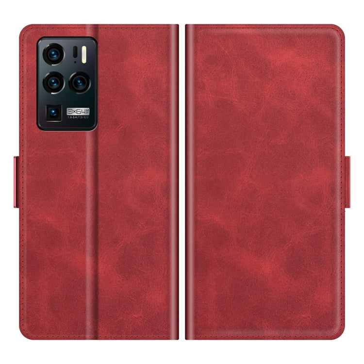 For ZTE Axon 30 Ultra 5G Dual-side Magnetic Buckle Horizontal Flip Leather Case with Holder & Card Slots & Wallet