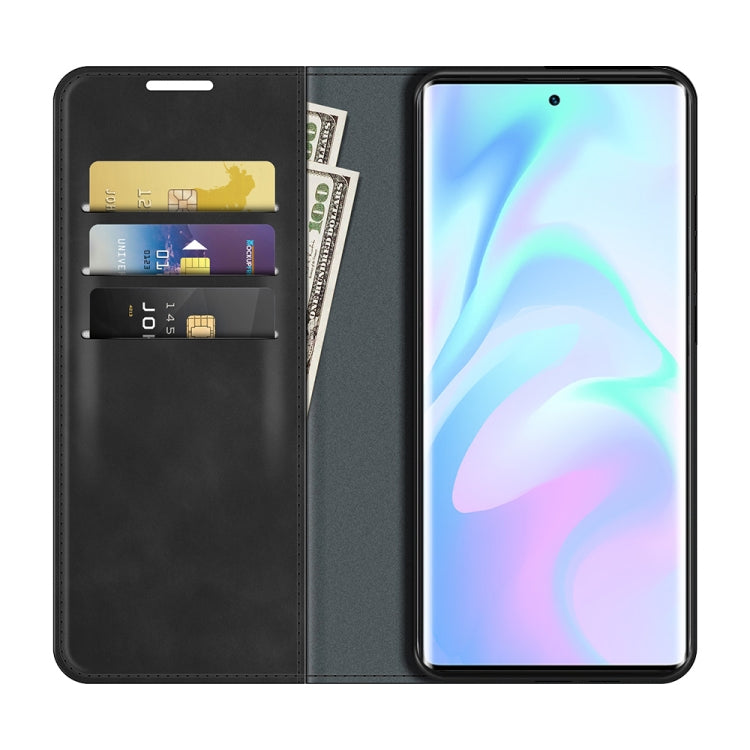 For ZTE Axon 30 Ultra 5G Ultra Retro-skin Business Magnetic Suction Leather Case with Holder & Card Slots & Wallet