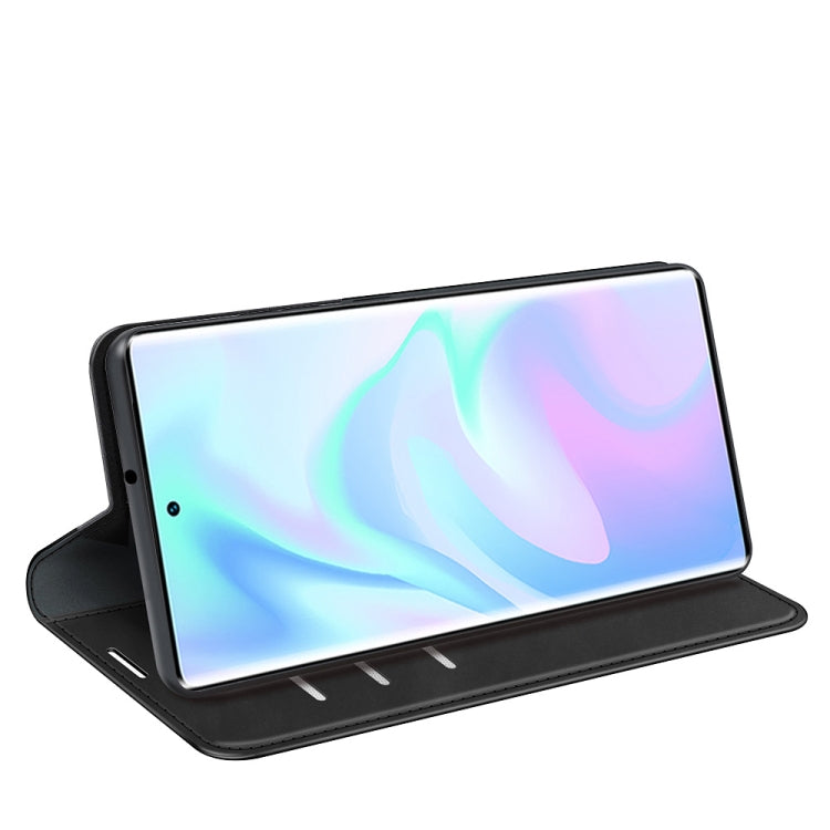 For ZTE Axon 30 Ultra 5G Ultra Retro-skin Business Magnetic Suction Leather Case with Holder & Card Slots & Wallet