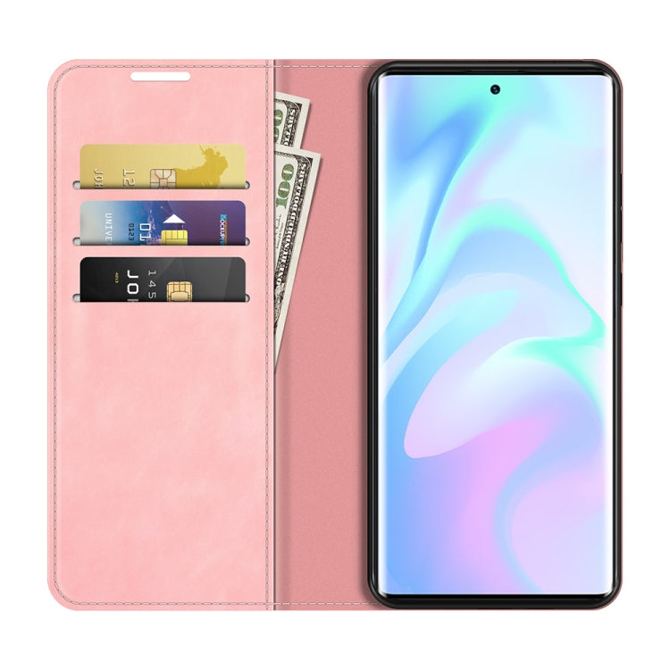 For ZTE Axon 30 Ultra 5G Ultra Retro-skin Business Magnetic Suction Leather Case with Holder & Card Slots & Wallet