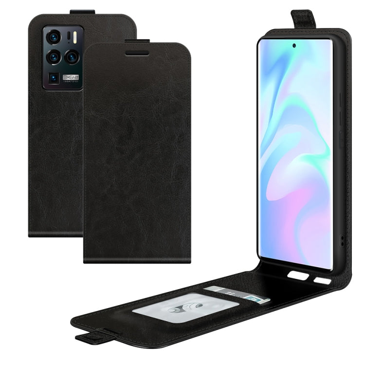 For ZTE Axon 30 Ultra 5G R64 Texture Single Vertical Flip Leather Protective Case with Card Slots & Photo Frame
