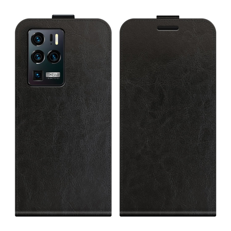 For ZTE Axon 30 Ultra 5G R64 Texture Single Vertical Flip Leather Protective Case with Card Slots & Photo Frame