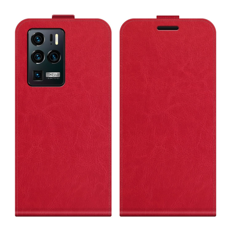 For ZTE Axon 30 Ultra 5G R64 Texture Single Vertical Flip Leather Protective Case with Card Slots & Photo Frame