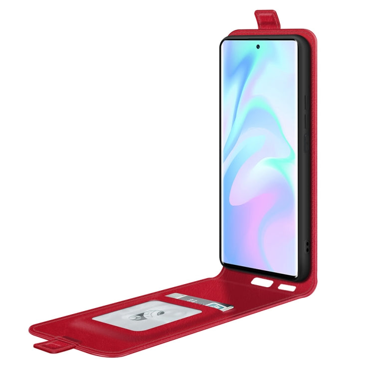 For ZTE Axon 30 Ultra 5G R64 Texture Single Vertical Flip Leather Protective Case with Card Slots & Photo Frame