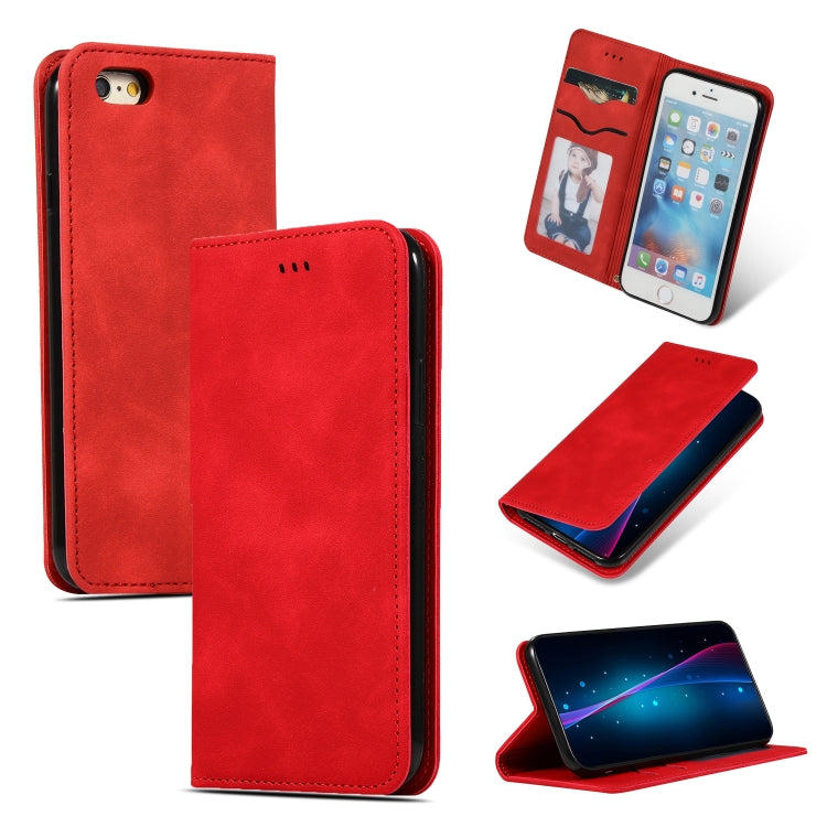 Retro Skin Feel Business Magnetic Horizontal Flip Leather Case for iPhone 6S Plus & 6 Plus