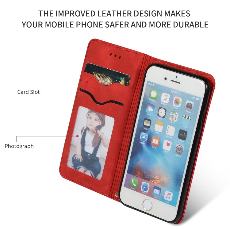 Retro Skin Feel Business Magnetic Horizontal Flip Leather Case for iPhone 6S Plus & 6 Plus