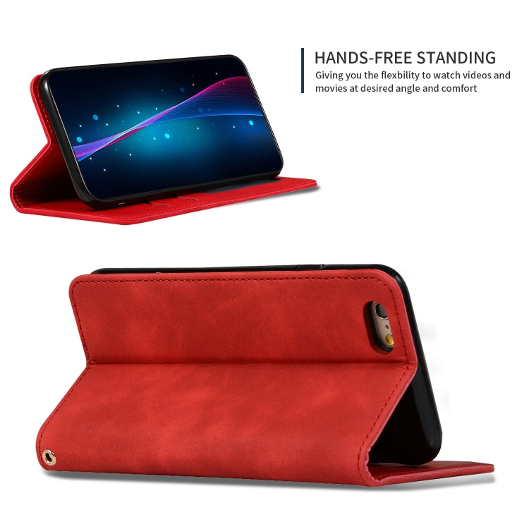 Retro Skin Feel Business Magnetic Horizontal Flip Leather Case for iPhone 6S Plus & 6 Plus