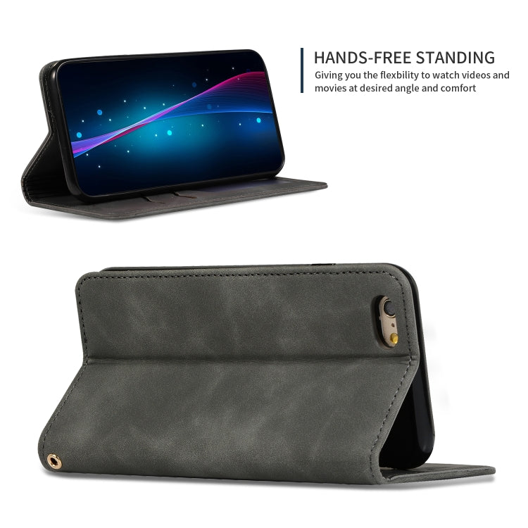 Retro Skin Feel Business Magnetic Horizontal Flip Leather Case for iPhone 6S Plus & 6 Plus