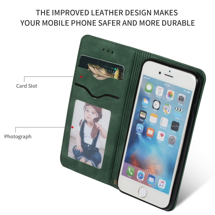Retro Skin Feel Business Magnetic Horizontal Flip Leather Case for iPhone 6S Plus & 6 Plus