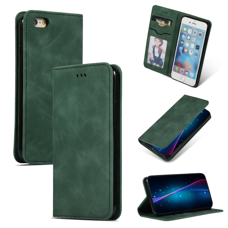 Retro Skin Feel Business Magnetic Horizontal Flip Leather Case for iPhone 6S Plus & 6 Plus