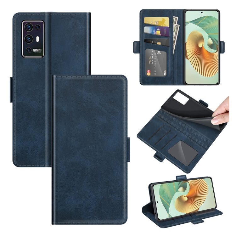 For ZTE Axon 30 Pro 5G Dual-side Magnetic Buckle Horizontal Flip Leather Case with Holder & Card Slots & Wallet