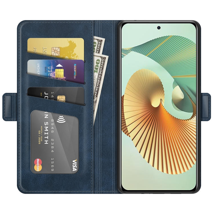 For ZTE Axon 30 Pro 5G Dual-side Magnetic Buckle Horizontal Flip Leather Case with Holder & Card Slots & Wallet