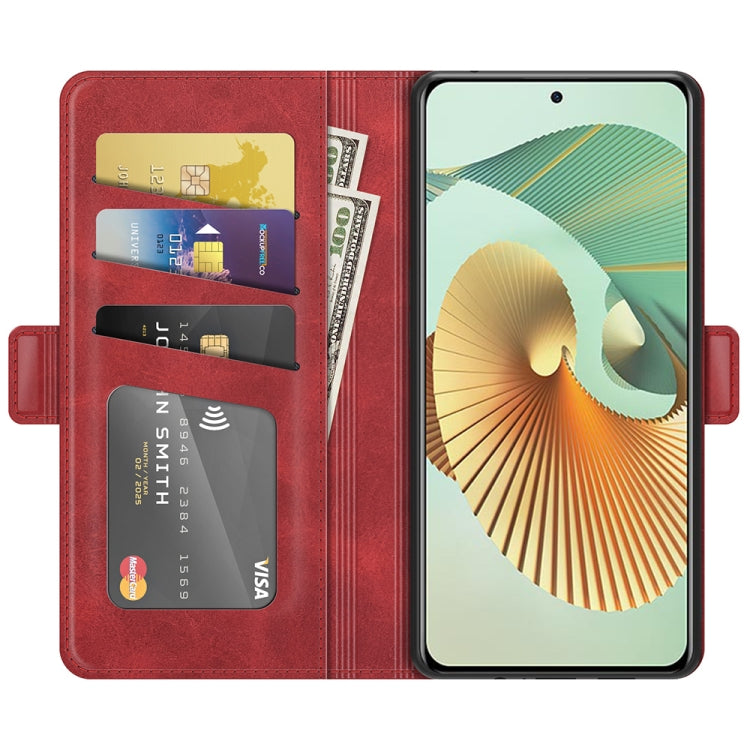 For ZTE Axon 30 Pro 5G Dual-side Magnetic Buckle Horizontal Flip Leather Case with Holder & Card Slots & Wallet