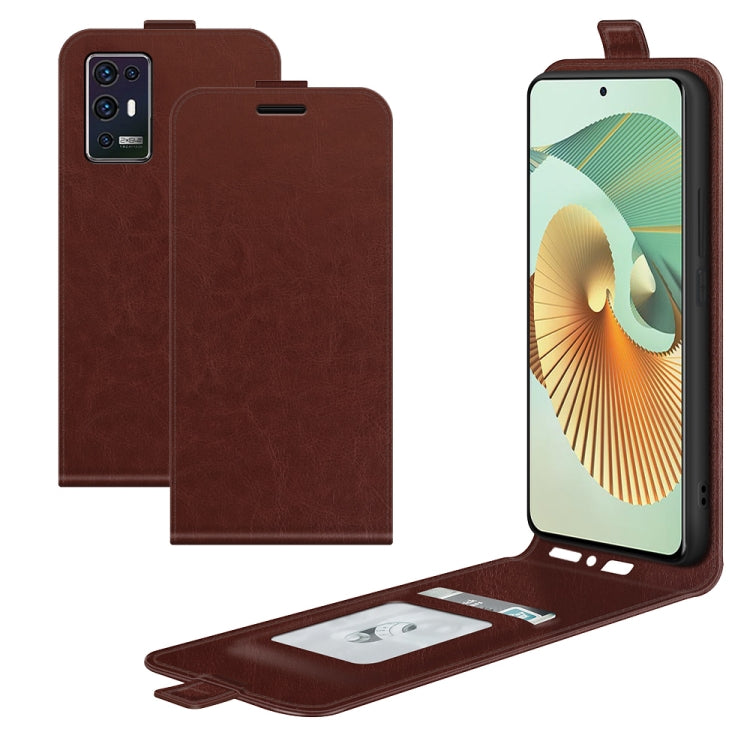 For ZTE Axon 30 Pro 5G R64 Texture Single Vertical Flip Leather Protective Case with Card Slots & Photo Frame