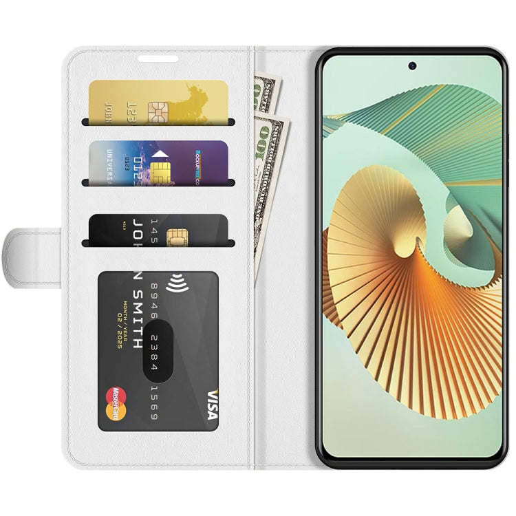 For ZTE Axon 30 Pro 5G R64 Texture Single Horizontal Flip Protective Case with Holder & Card Slots & Wallet& Photo Frame