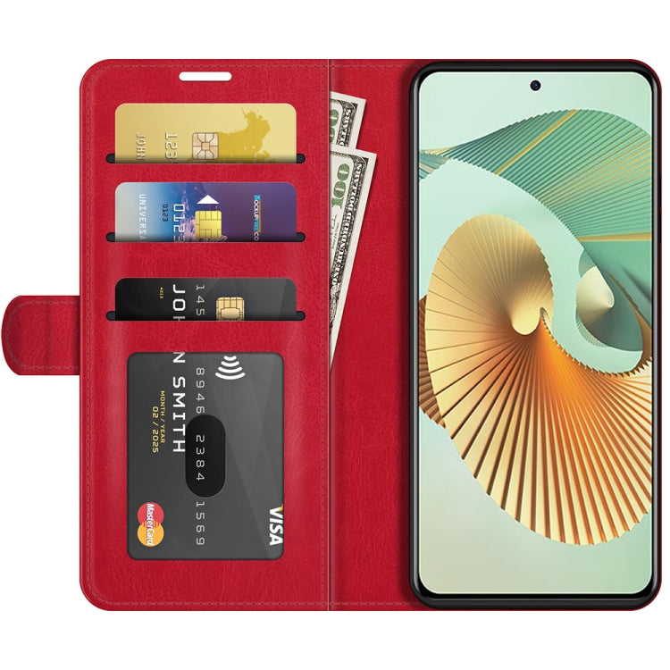 For ZTE Axon 30 Pro 5G R64 Texture Single Horizontal Flip Protective Case with Holder & Card Slots & Wallet& Photo Frame