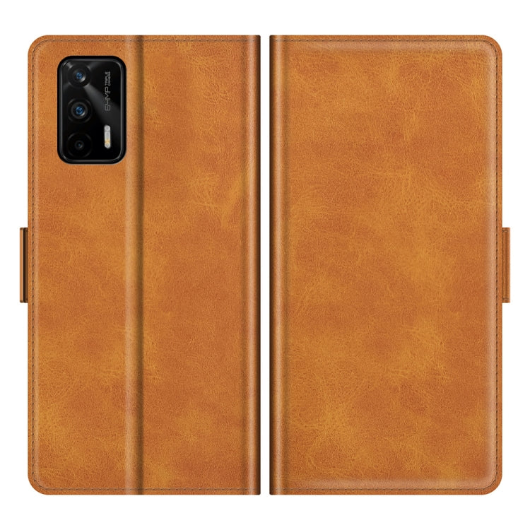 For OPPO Realme GT 5G / Realme Q3 Pro 5G Dual-side Magnetic Buckle Horizontal Flip Leather Case with Holder & Card Slots & Wallet