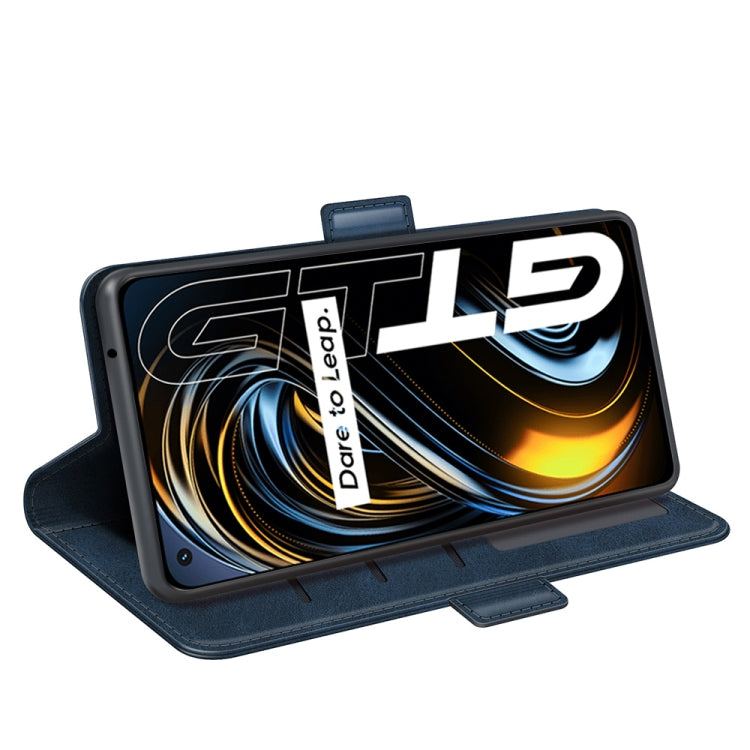 For OPPO Realme GT 5G / Realme Q3 Pro 5G Dual-side Magnetic Buckle Horizontal Flip Leather Case with Holder & Card Slots & Wallet