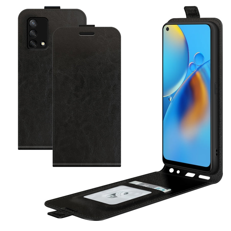 For OPPO Realme GT 5G / Realme Q3 Pro 5G R64 Texture Single Vertical Flip Leather Protective Case with Card Slots & Photo Frame