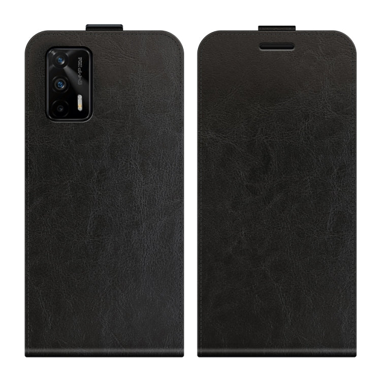 For OPPO Realme GT 5G / Realme Q3 Pro 5G R64 Texture Single Vertical Flip Leather Protective Case with Card Slots & Photo Frame